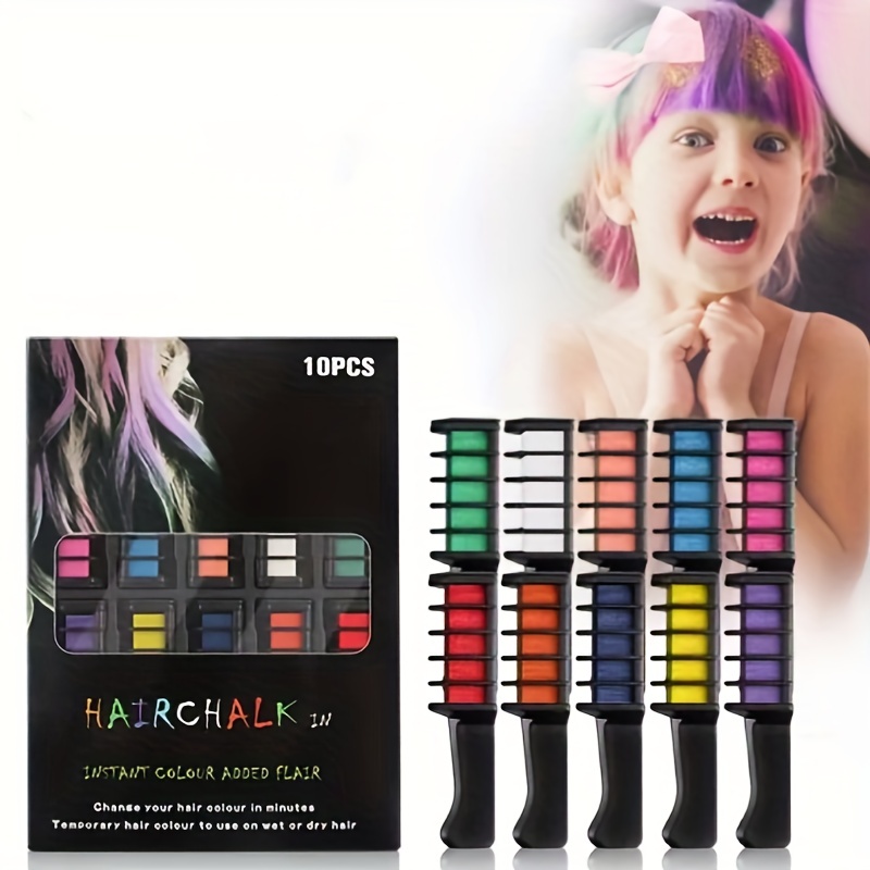 Hair Care Color - 10 Colors/set ABS Non-toxic One-time Mini