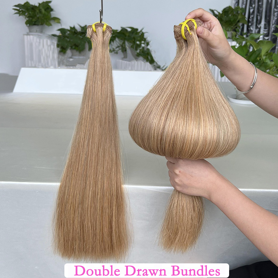 Hair Care Women - Double Drawn #27 Colored Straight Bundles