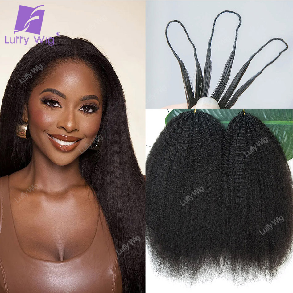 Hair Care Color - Knotless Crochet Human Hair Extensions Kinky