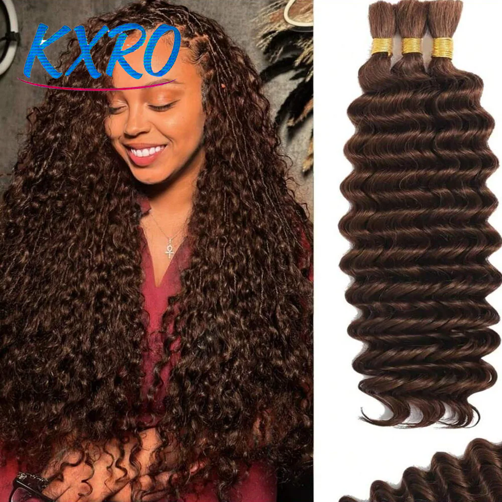 Hair Care Color - Chocolate Brown Deep Wave Bulk Braiding