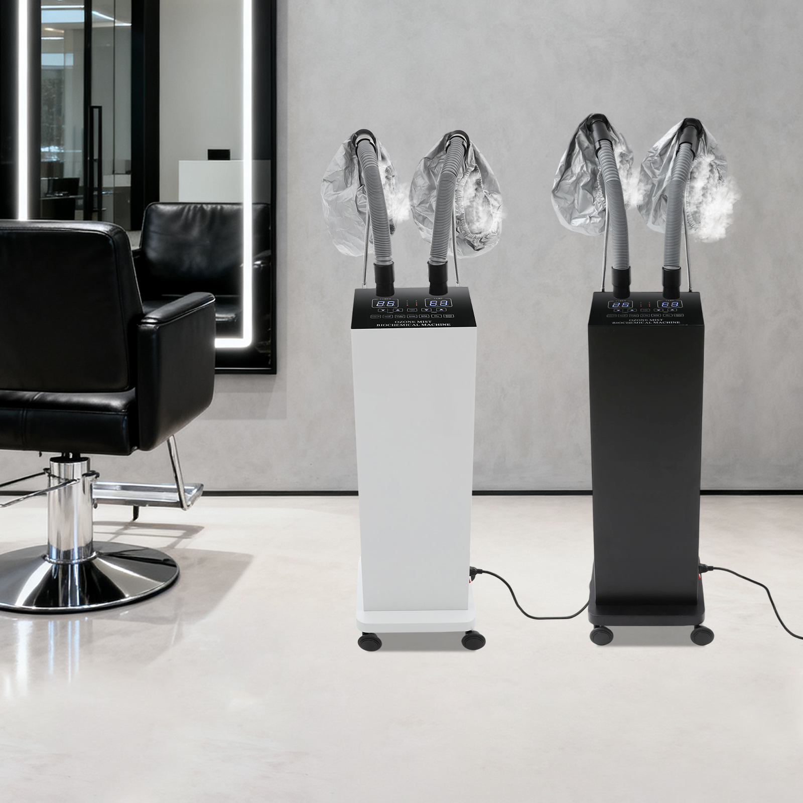 Hair Care Color - 650W Dual-tube Hair Steaming Machine Barber