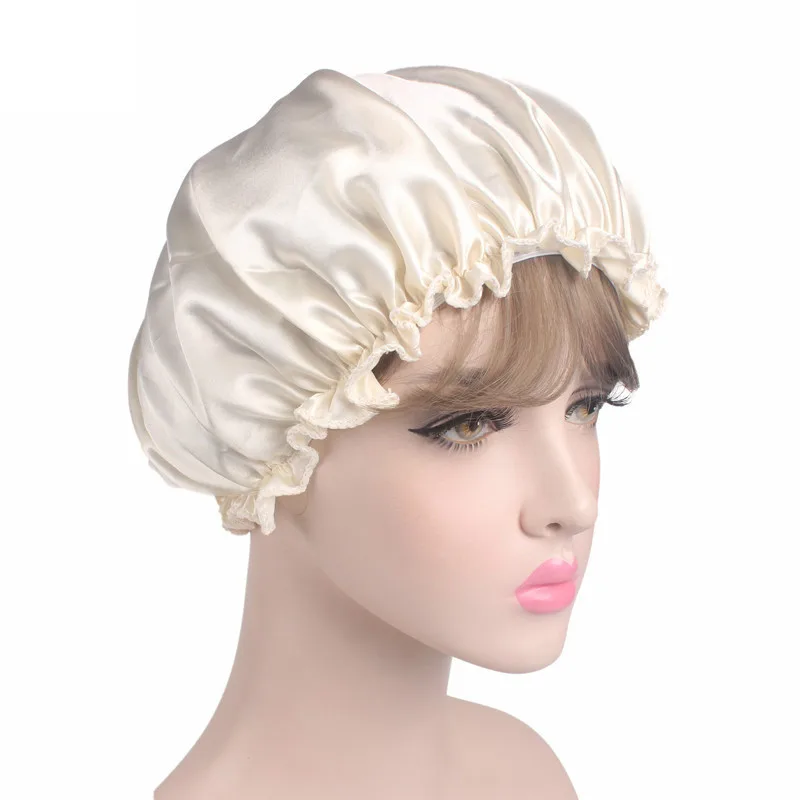 Satin Hair Bonnet - Women Silk Satin Night Sleep Cap
