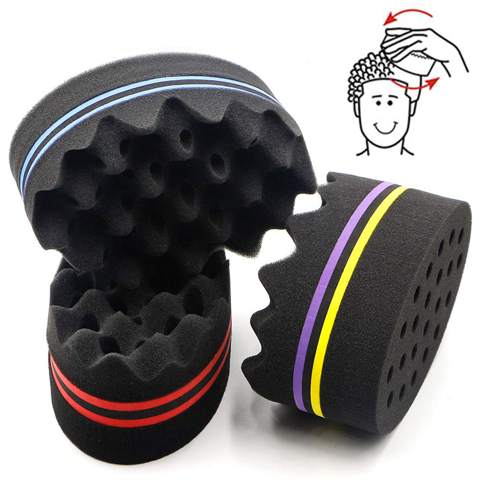 Twist Sponge Coil - Oval Double Sided Hair Sponge Curly