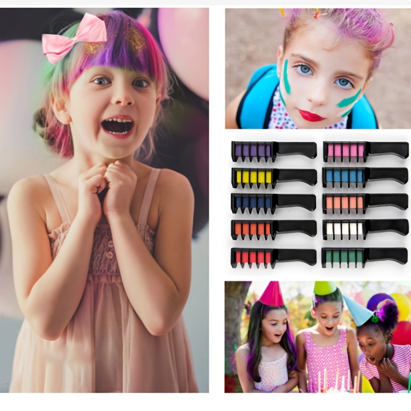 10 Colors/set ABS Non-toxic On - مراجعة Hair Care Color وسعره