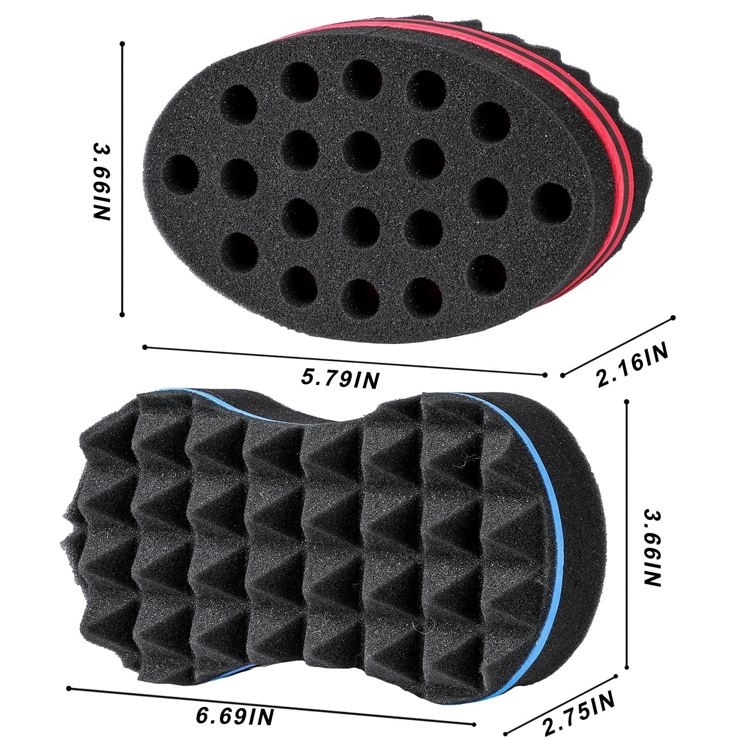 1Pcs Oval Double Sides Magic T - مراجعة Twist Sponge Coil وسعره