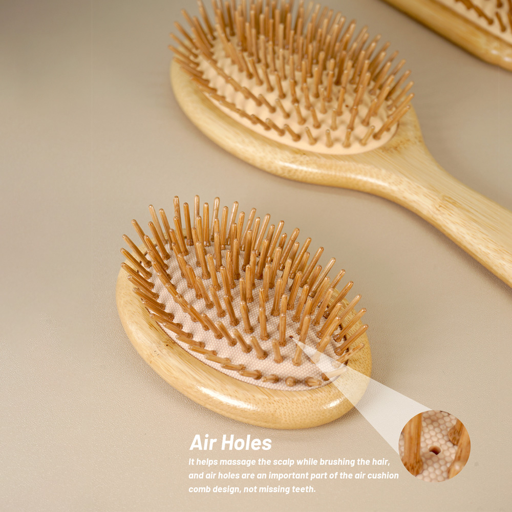Bamboo Hair Brush Detangling B - مراجعة Hair Care Daily Routine وسعره