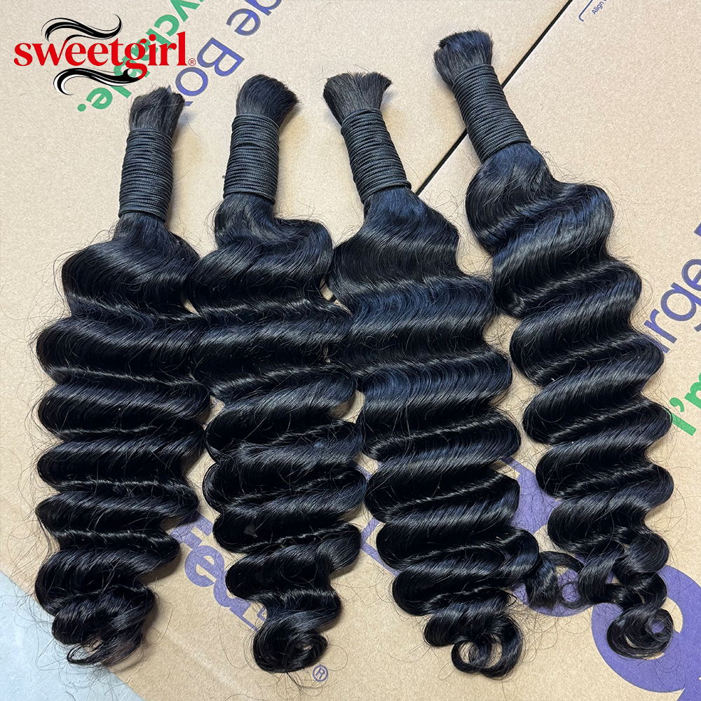 12A Deep Wave Human Hair Bulk  - مراجعة Hair Care Color وسعره