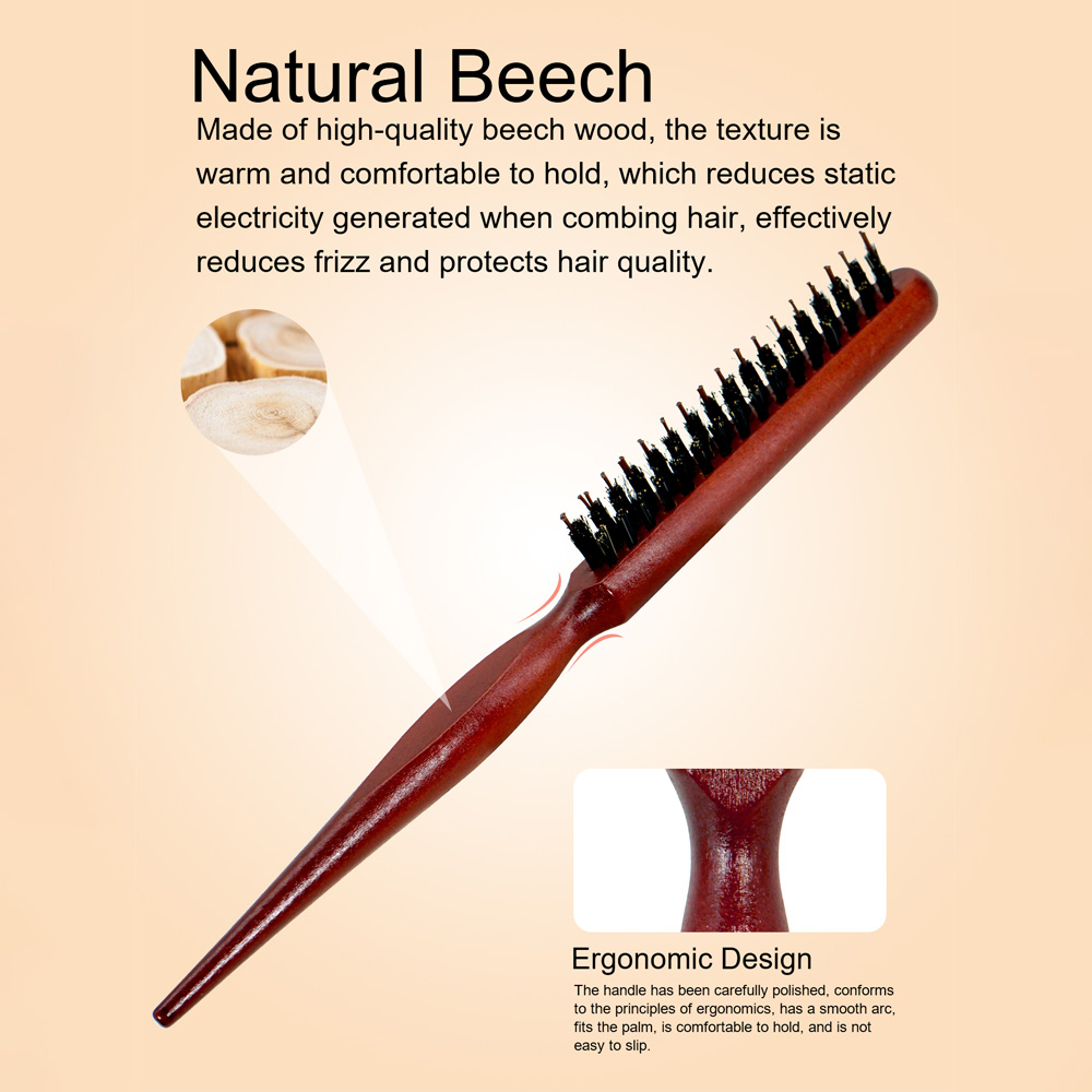 2 Piece Wooden Hair Brush Set  - مراجعة Hair Care Daily Routine وسعره