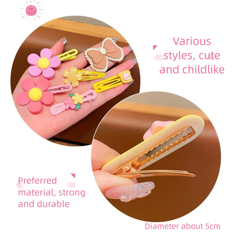 14-8Pcs/Set Candy Color Cartoo - مراجعة Hair Care Color وسعره