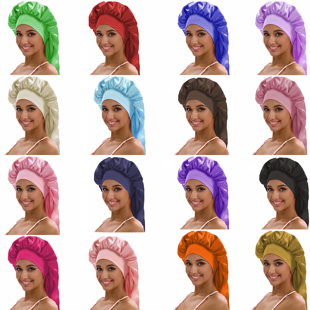 Women Long Satin Bonnet Sleep  - مراجعة Satin Hair Bonnet وسعره