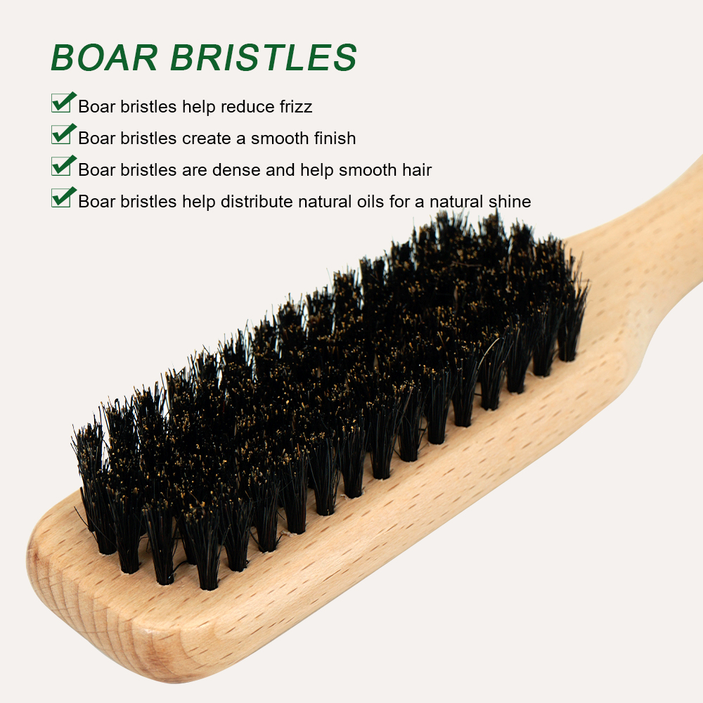Wooden Bristle Hair Brush Set  - مراجعة Hair Care Daily Routine وسعره