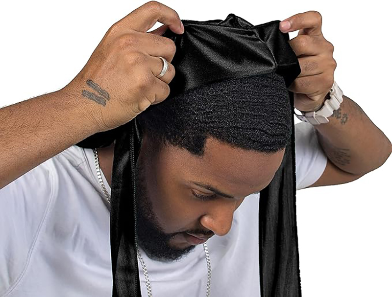 3PCS/LOT Long Durag Silk Satin - مراجعة Satin Hair Bonnet وسعره