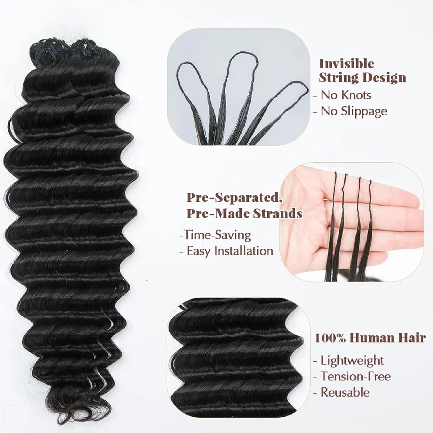 Crochet Human Hair Lightweight - مراجعة Hair Care Color وسعره