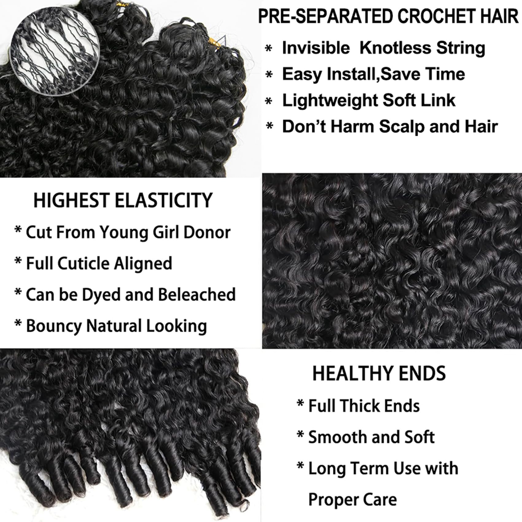 Burmese Curly Feather Crochet  - مراجعة Hair Care Color وسعره