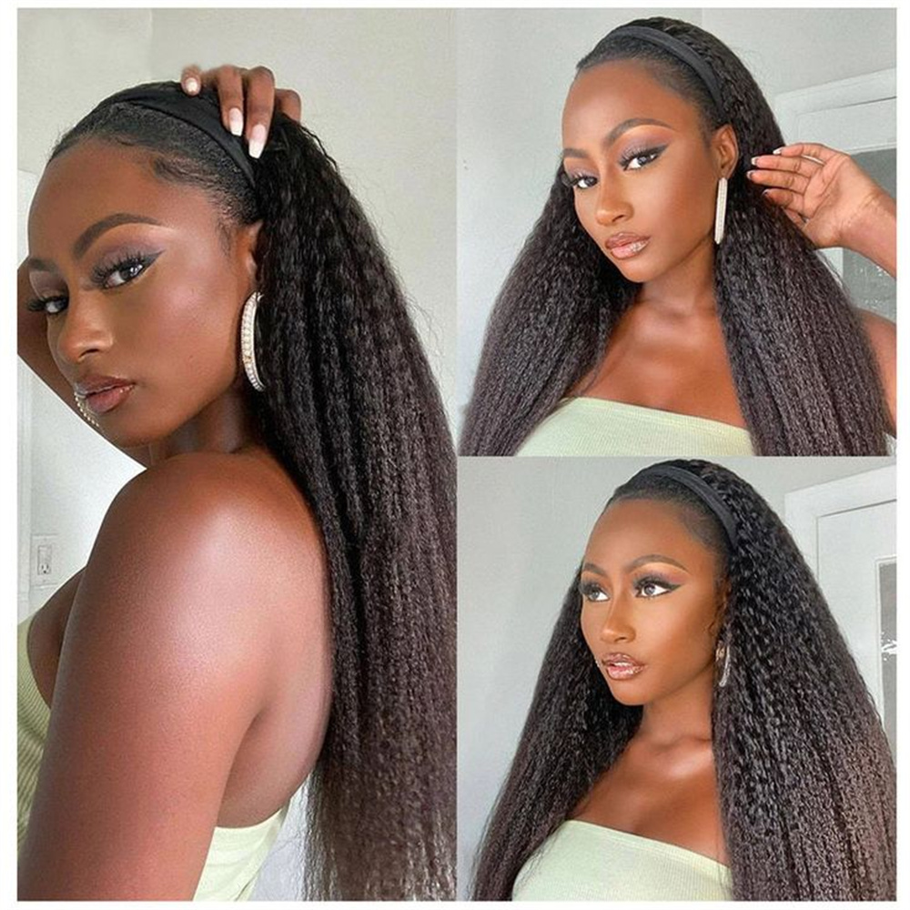 Kinky Straight Headband Wig Hu - مراجعة Hair Care Women وسعره