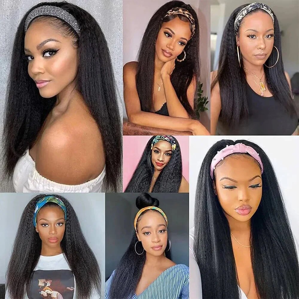 Kinky Straight Headband Wig Hu - مراجعة Hair Care Women وسعره