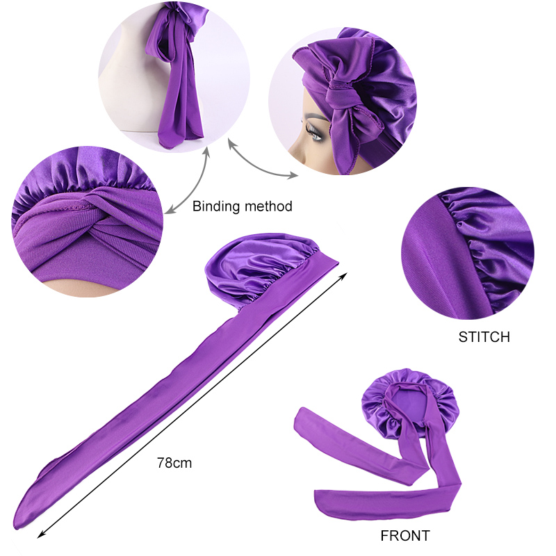 New Satin Sleeping Cap For Wom - مراجعة Satin Hair Bonnet وسعره