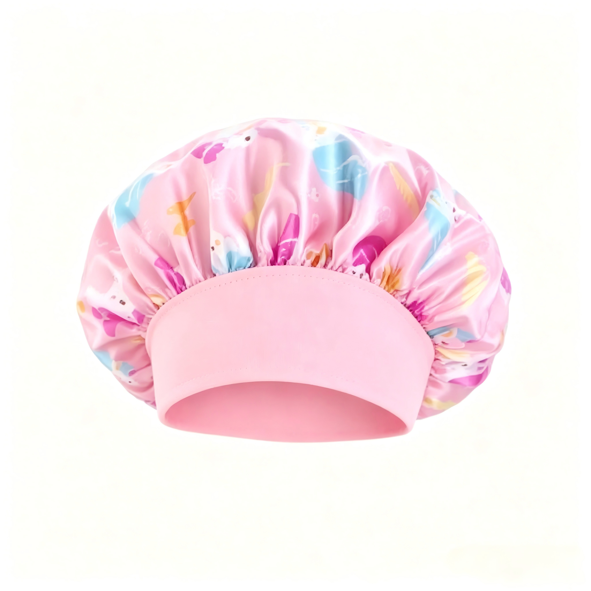 1PCS Cartoon Unicorn Printed K - مراجعة Satin Hair Bonnet وسعره