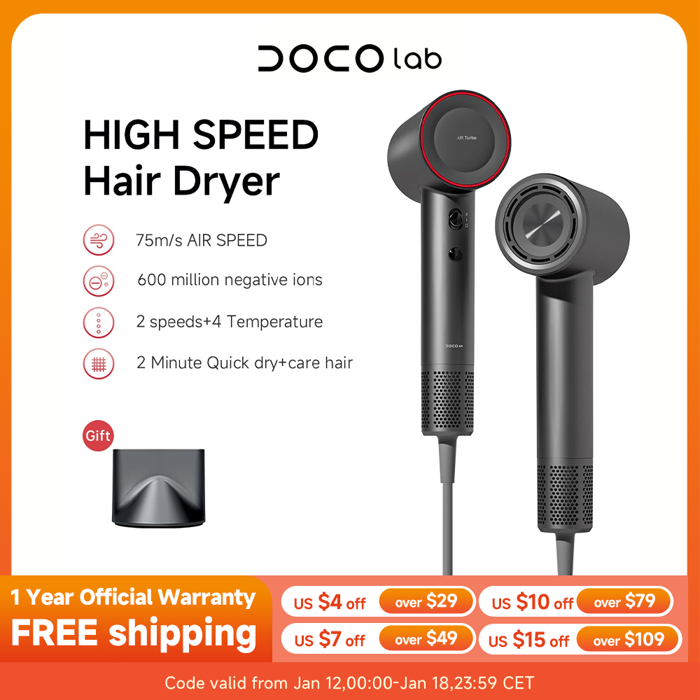 DOCO Hair Dryer High Speed 600 - مراجعة Hair Care Lab وسعره