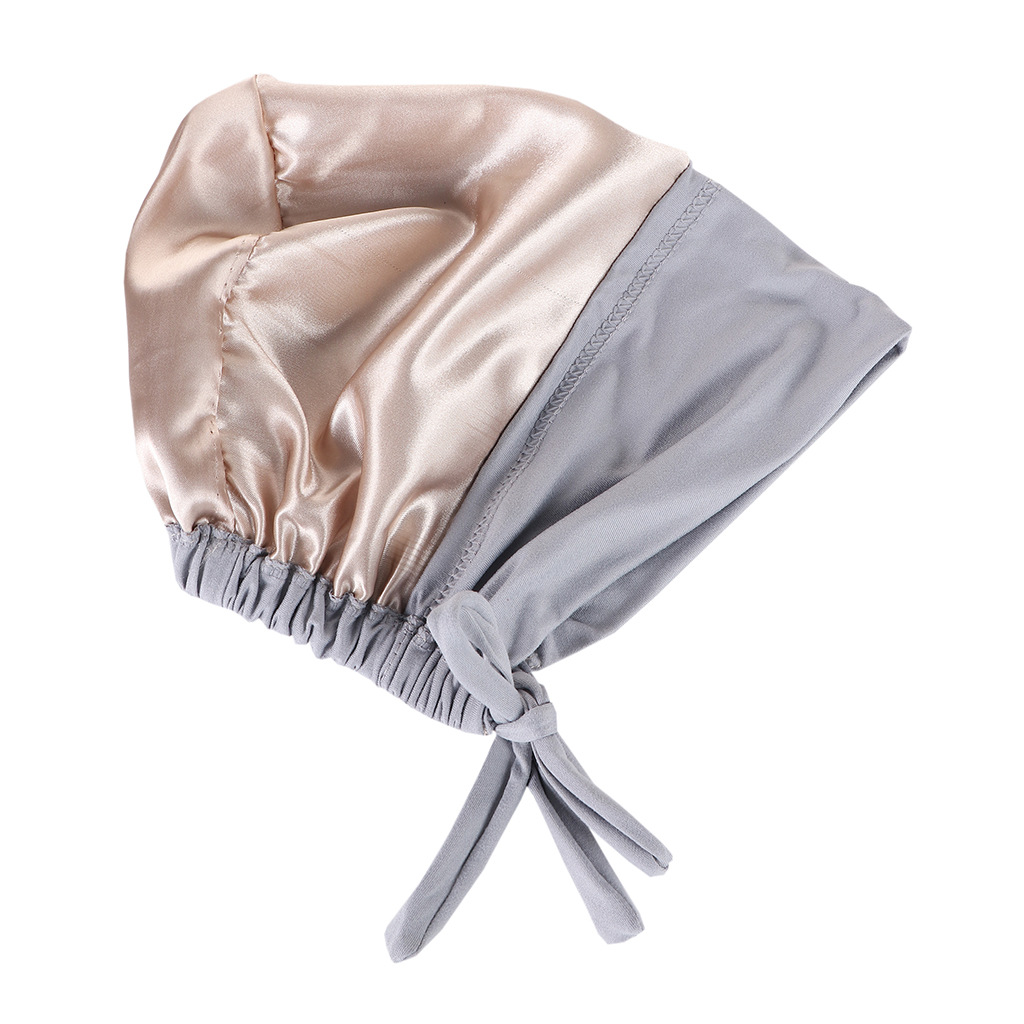 Double Layer Satin Hijab Cap f - مراجعة Satin Hair Bonnet وسعره