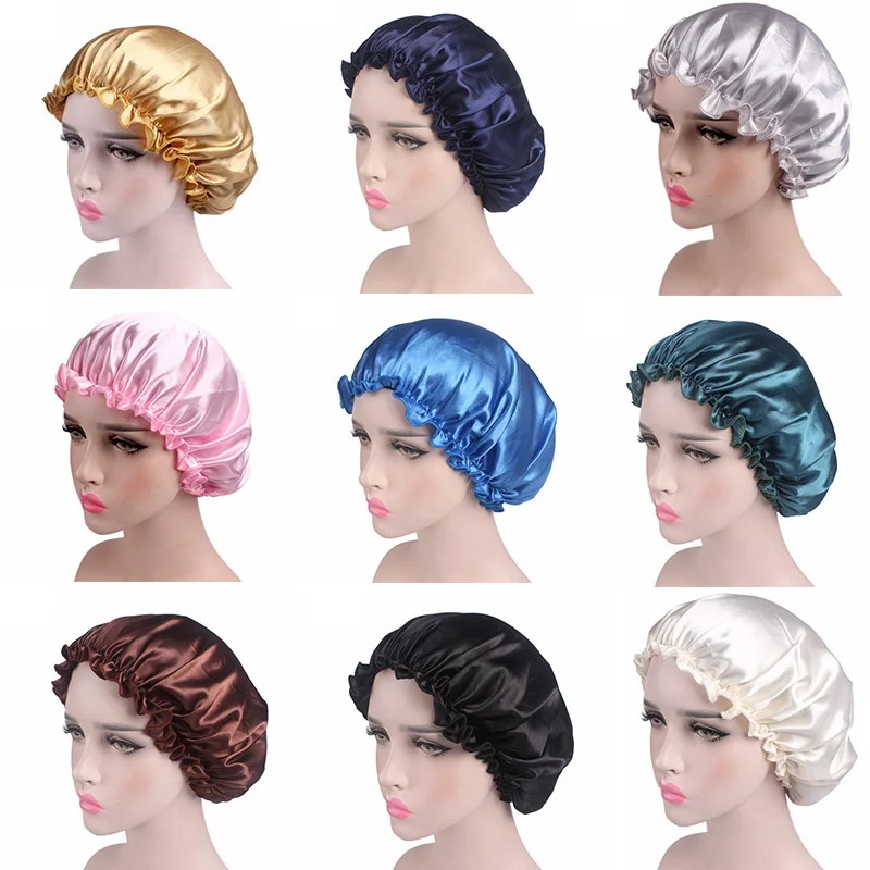 Women Silk Satin Night Sleep C - مراجعة Satin Hair Bonnet وسعره