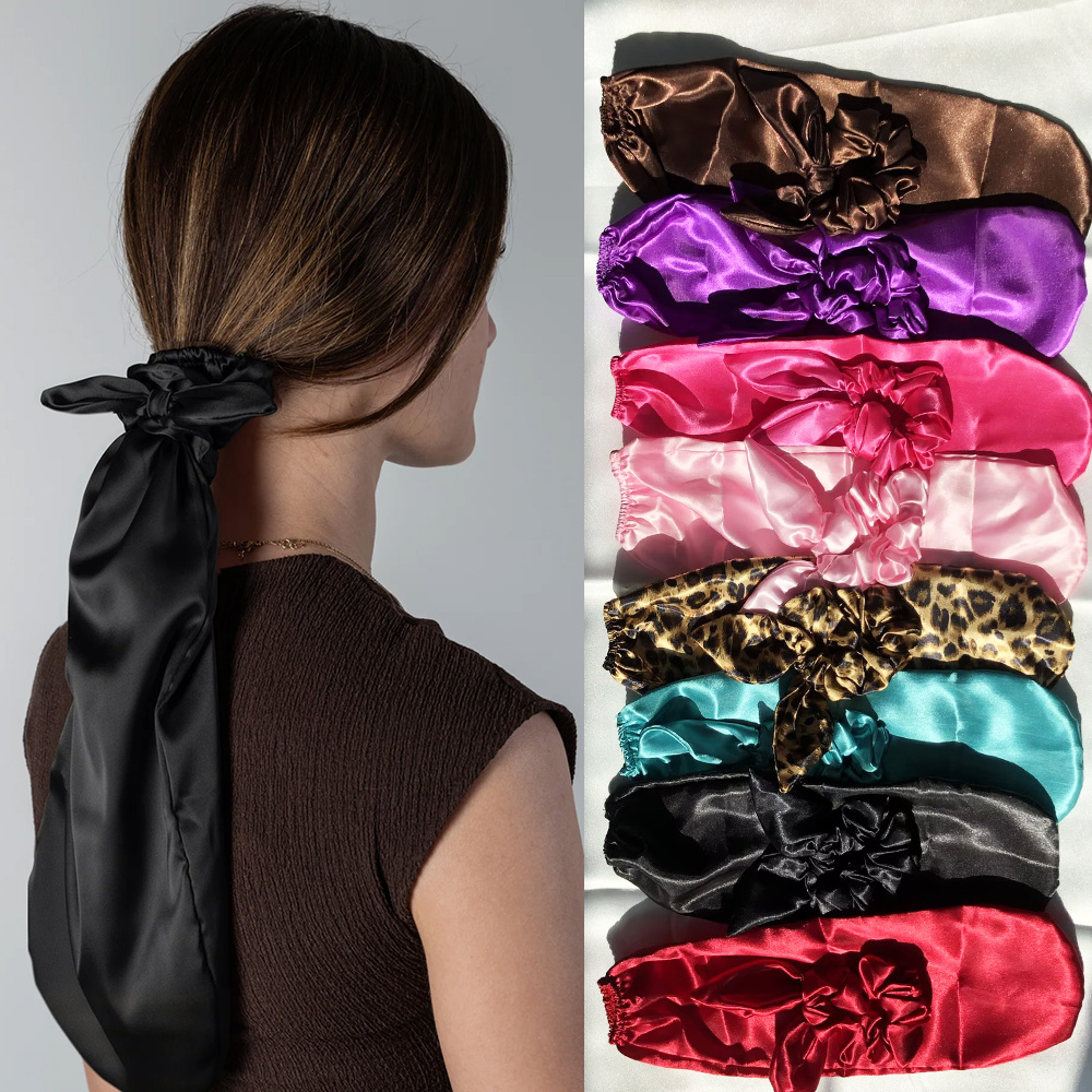 1 Silk Scrunchie+1 Hair Cover  - مراجعة Satin Hair Bonnet وسعره
