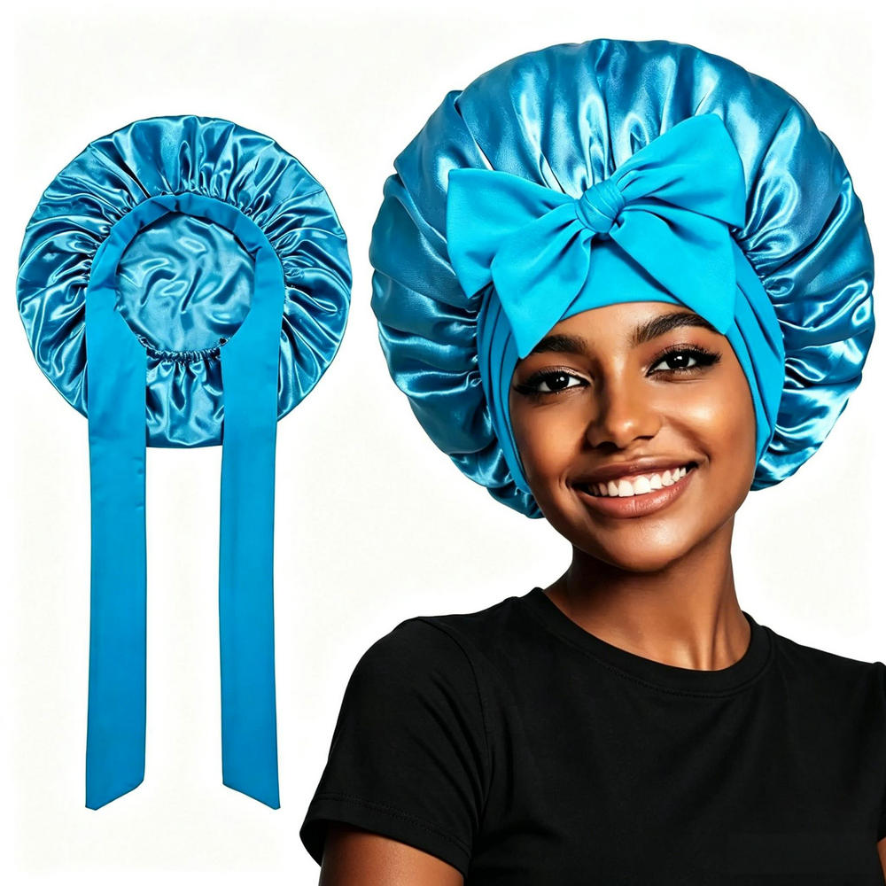 Satin Bonnets for Sleeping Wom - مراجعة Satin Hair Bonnet وسعره