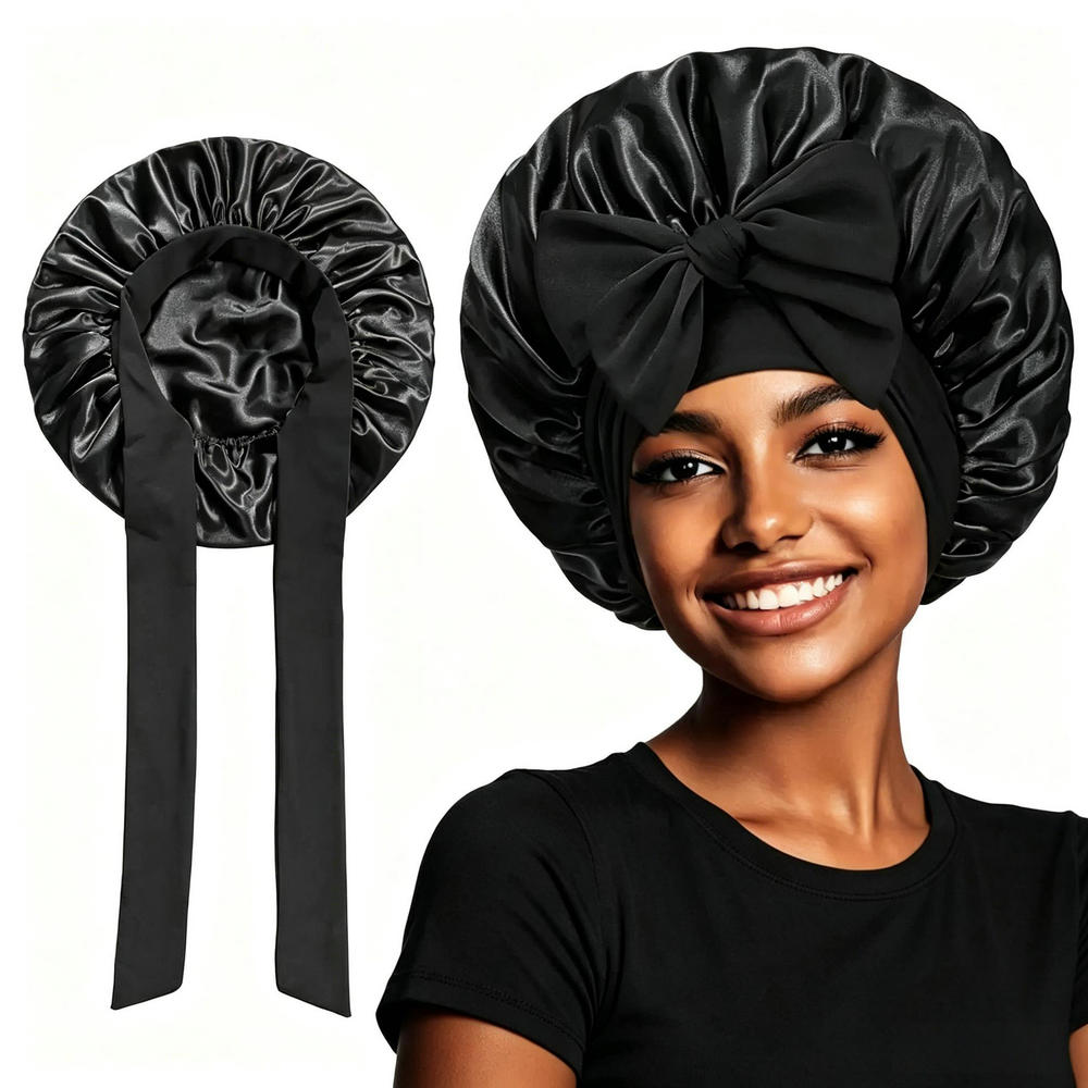 Satin Bonnets for Sleeping Wom - مراجعة Satin Hair Bonnet وسعره