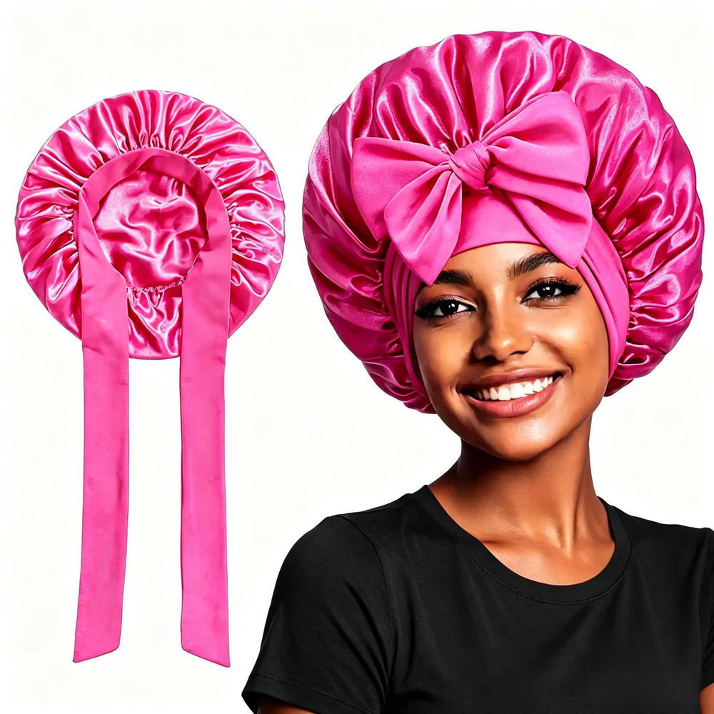 Satin Bonnets for Sleeping Wom - مراجعة Satin Hair Bonnet وسعره