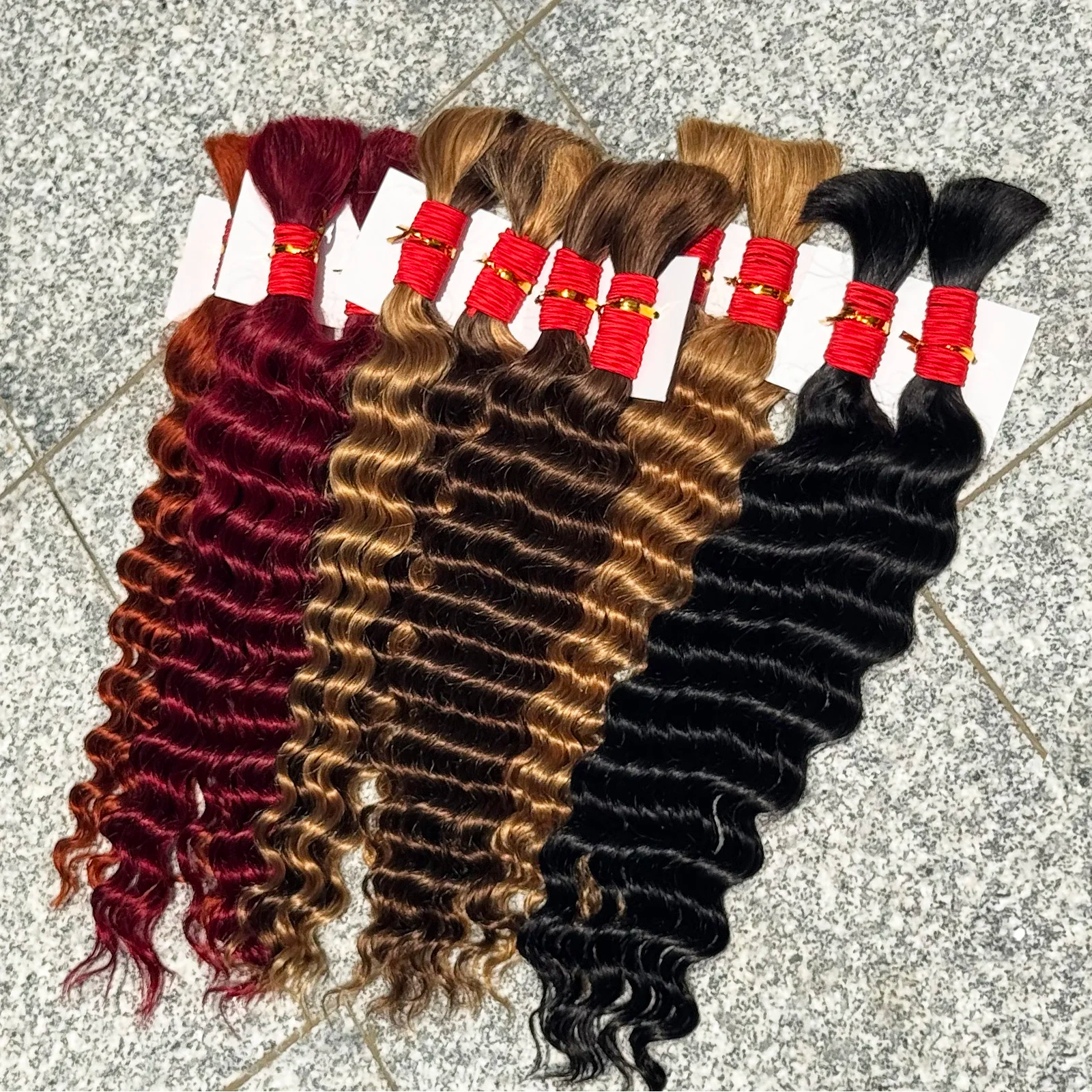 12A Human Hair Bulk for Boho B - مراجعة Hair Care Color وسعره
