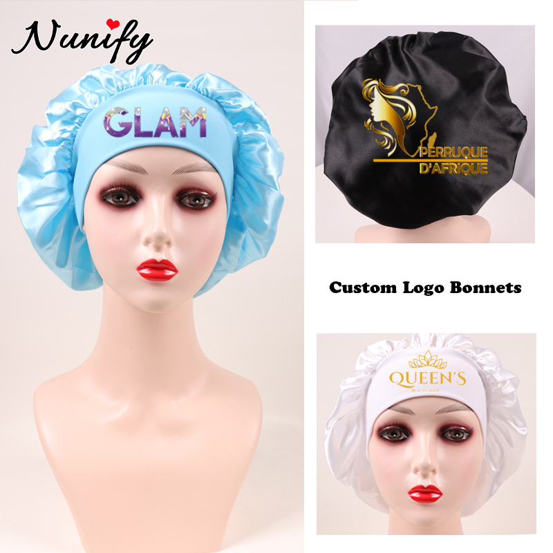 10Pcs Custom Logo Satin Bonnet - مراجعة Satin Hair Bonnet وسعره