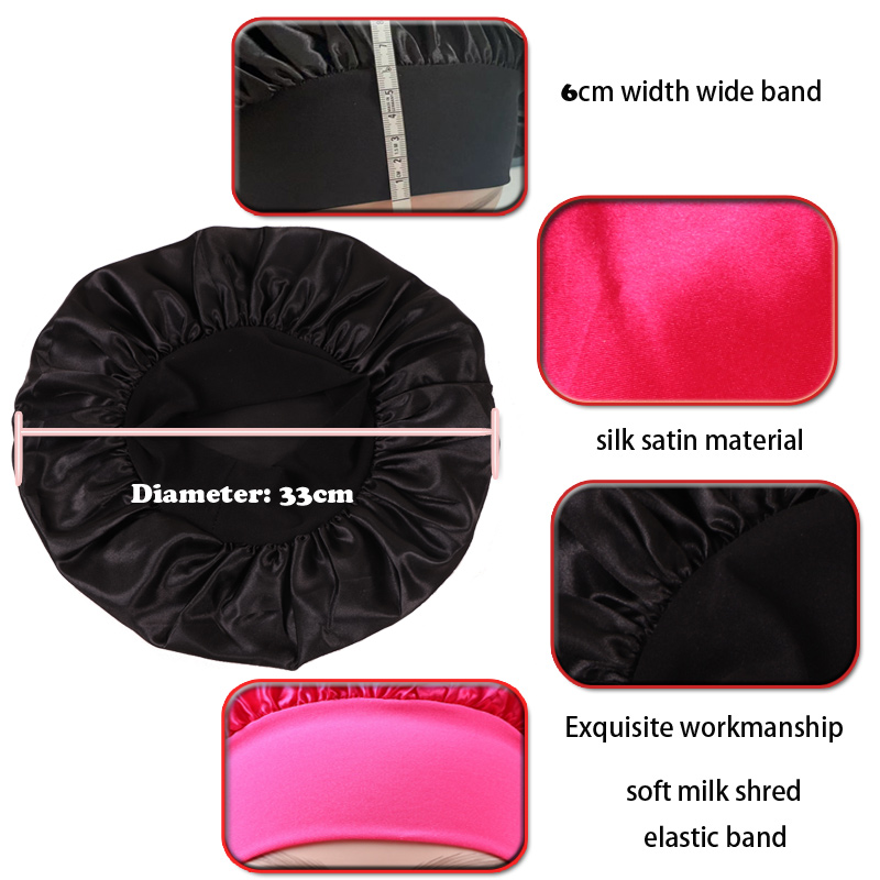 10Pcs Custom Logo Satin Bonnet - مراجعة Satin Hair Bonnet وسعره