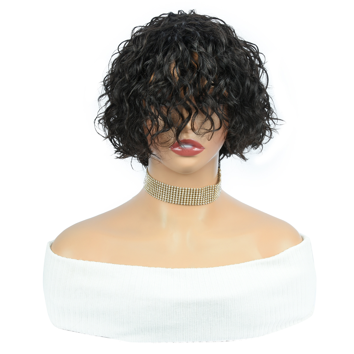 Curly Human Hair Wigs Full Mac - مراجعة Hair Care Women وسعره