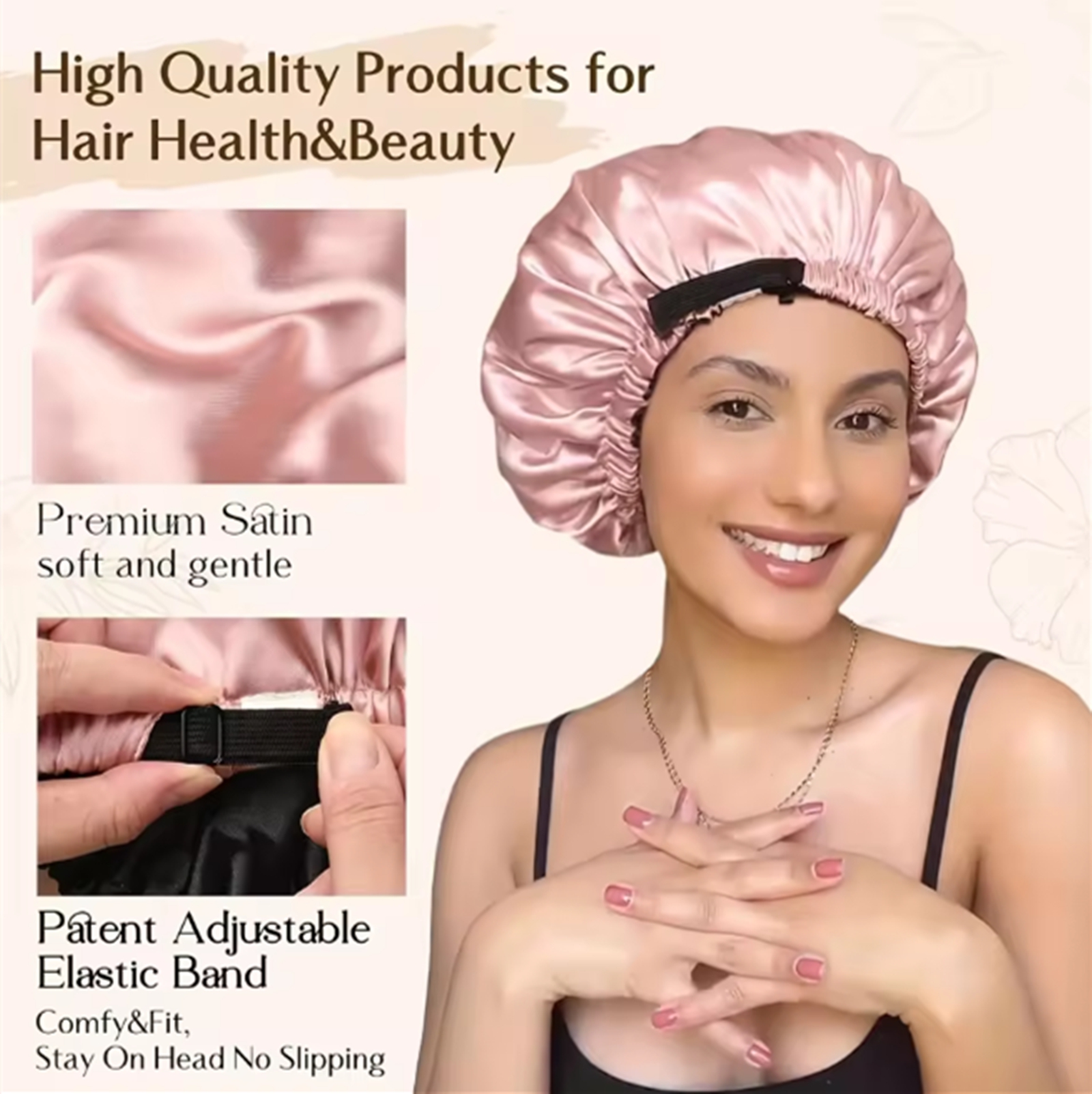 Reversible Double Layer Satin  - مراجعة Satin Hair Bonnet وسعره