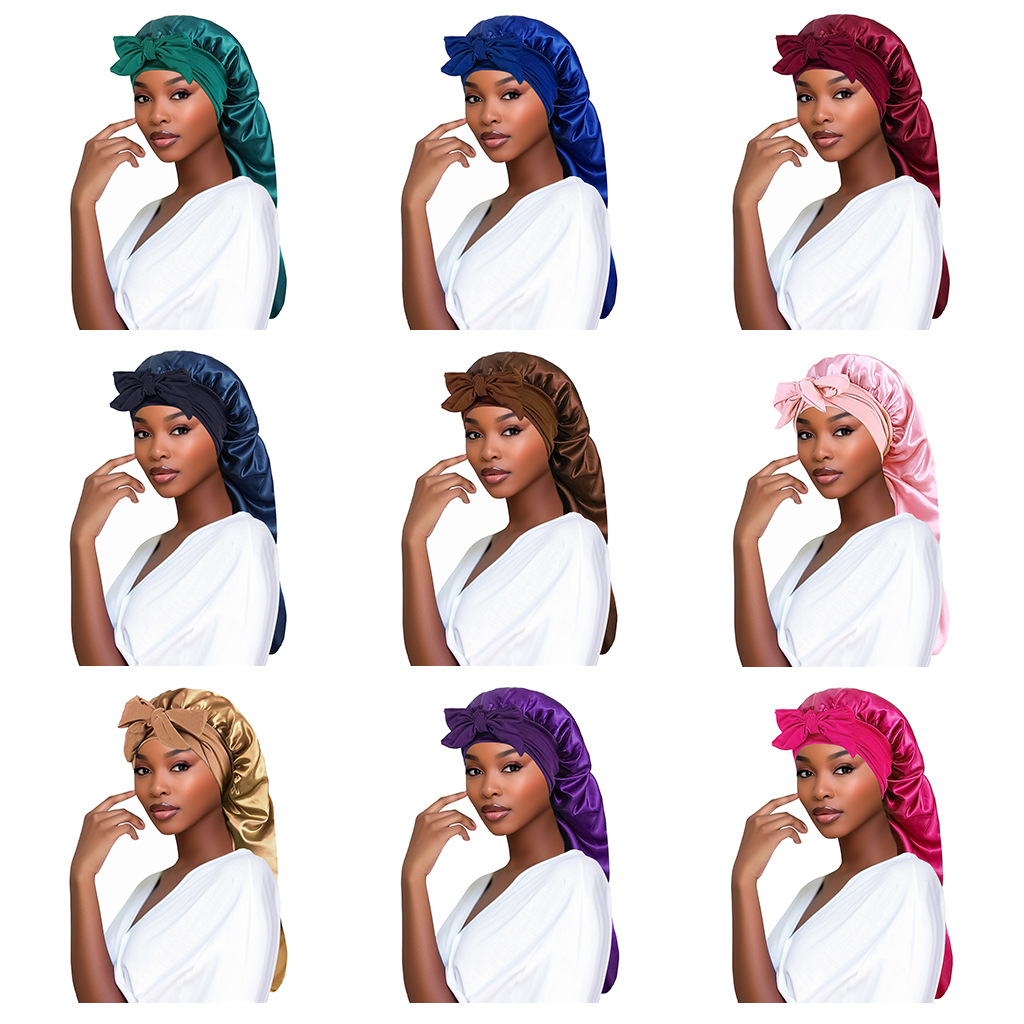 Long Satin Bonnet for Women, S - مراجعة Hair Care Daily Routine وسعره