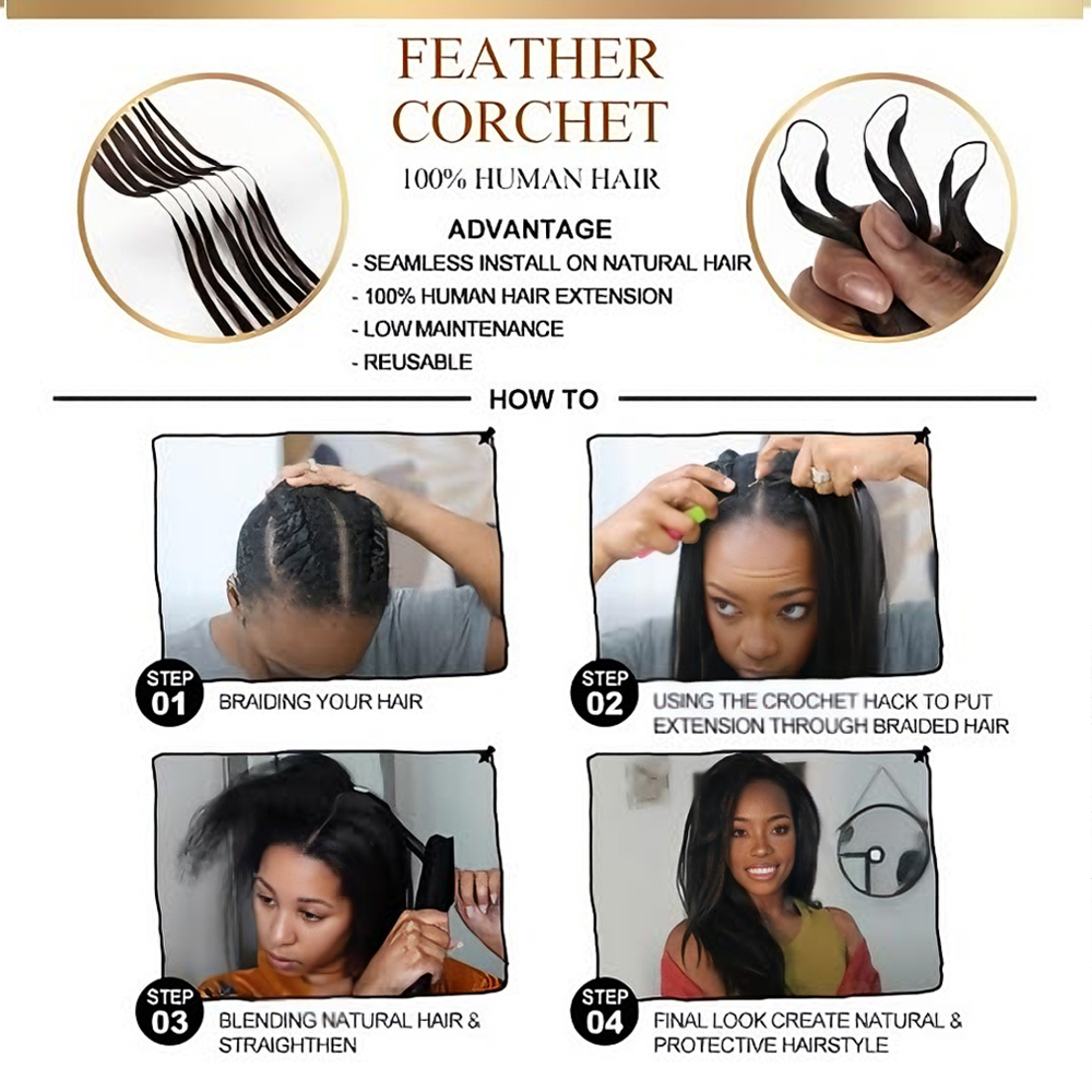 Feather Pre-Separated Crochet  - مراجعة Hair Care Color وسعره