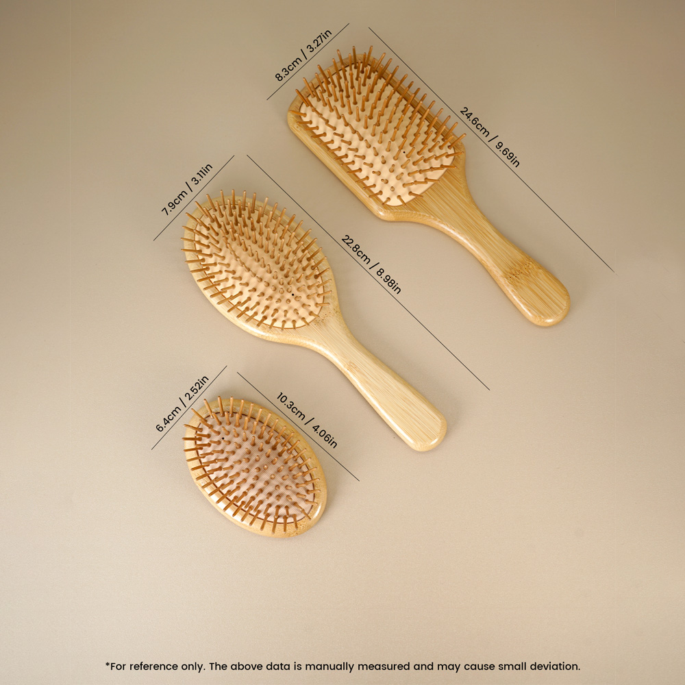 Bamboo Hair Brush Detangling B - مراجعة Hair Care Daily Routine وسعره