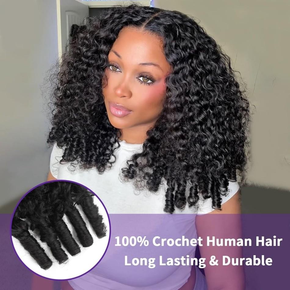 Burmese Curly Crochet Human Ha - مراجعة Hair Care Color وسعره