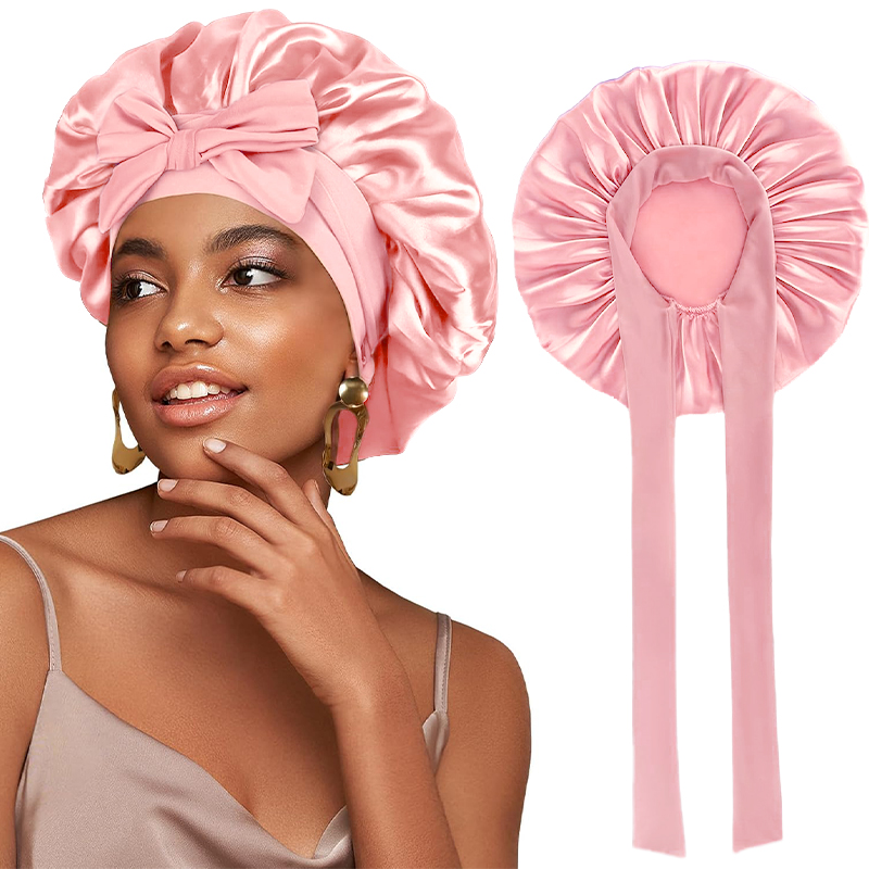 New Women Satin Bonnet Silky S - مراجعة Satin Hair Bonnet وسعره