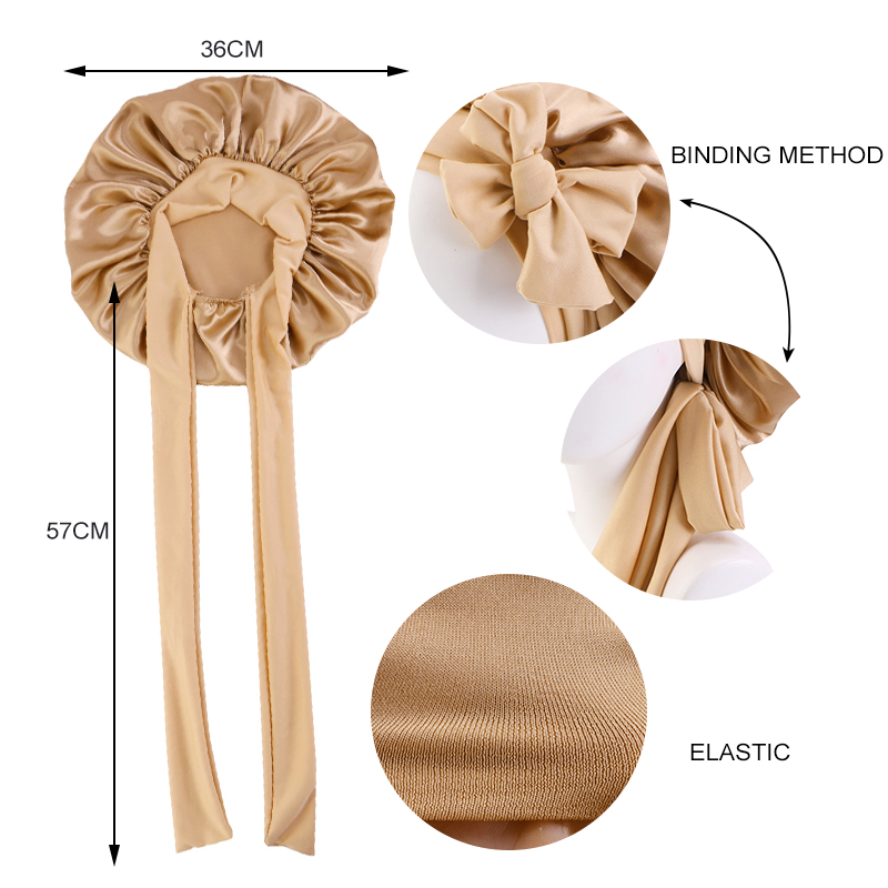 New Women Satin Bonnet Silky S - مراجعة Satin Hair Bonnet وسعره