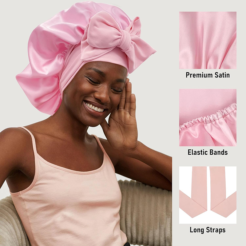 New Women Satin Bonnet Silky S - مراجعة Satin Hair Bonnet وسعره